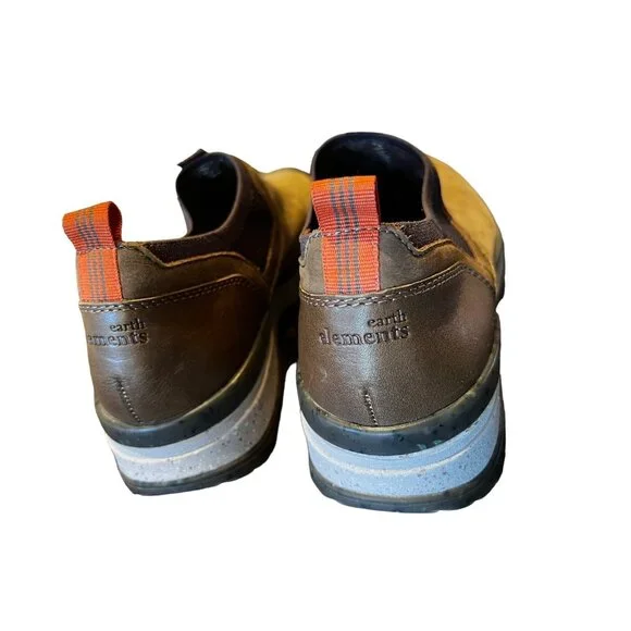 Earth Elements Men’s Size 9.5 Shoes Taupe Slip-Ons Suede  Padded Insoles Vents - Picture 4 of 9